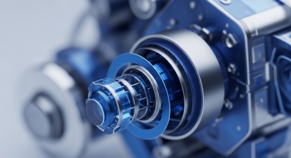 A sophisticated mechanical assembly, featuring polished silver and translucent blue components, is shown in close-up. This intricate design suggests a high-performance cryptographic primitive processing unit, essential for robust blockchain architecture. The precision engineering highlights secure enclave technology, crucial for safeguarding digital assets and enabling efficient smart contract execution. Such a module could serve as a core validator node component, enhancing decentralized finance DeFi protocol integrity. Its structure implies advanced zero-knowledge proof ZKP hardware acceleration, vital for scalability and ensuring transaction finality within a distributed ledger technology DLT.